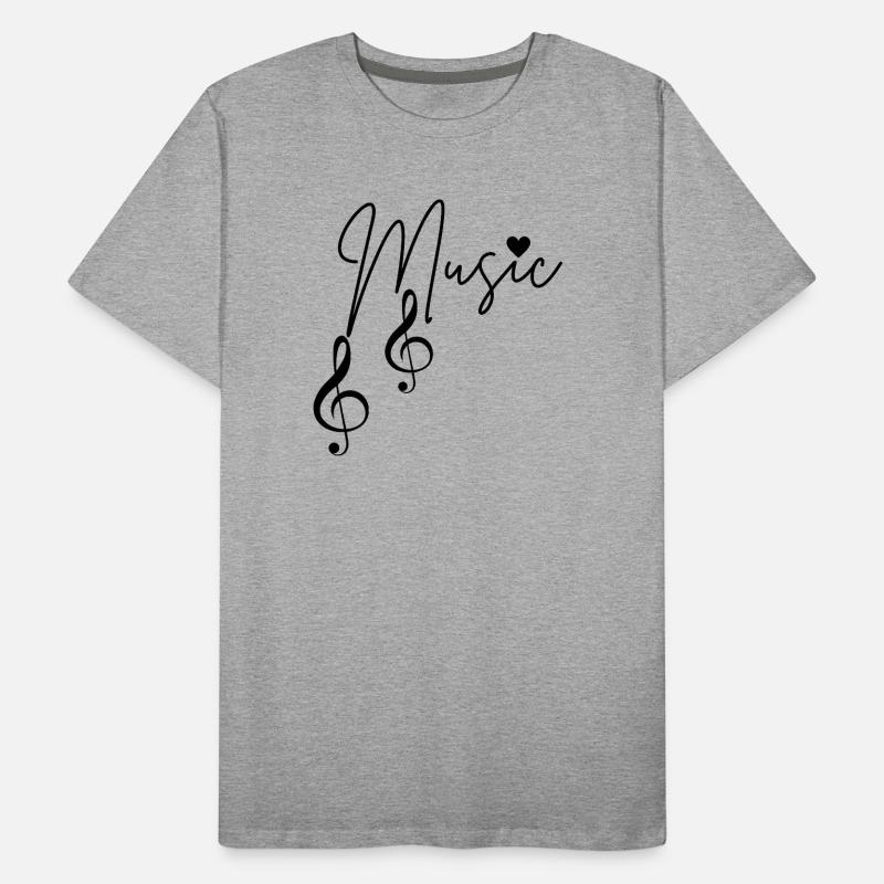 Notes de musique T-shirt bio Premium Homme