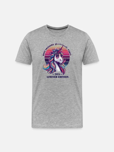 Bride Funny Bachelorette Hen Party - Men's Premium Organic T-Shirt - heather grey