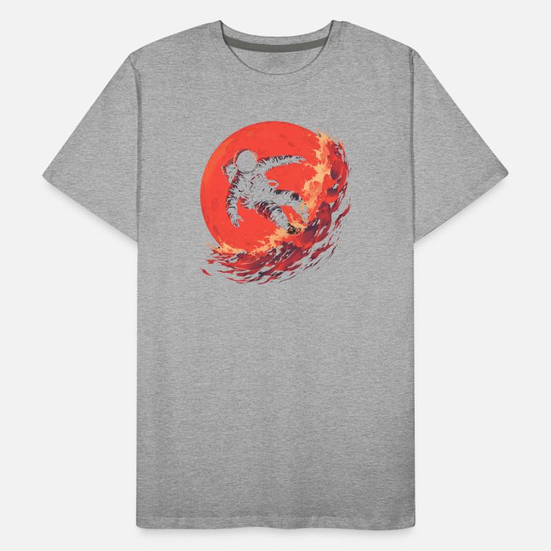 Astronaute Surfeur T-shirt bio Premium Homme