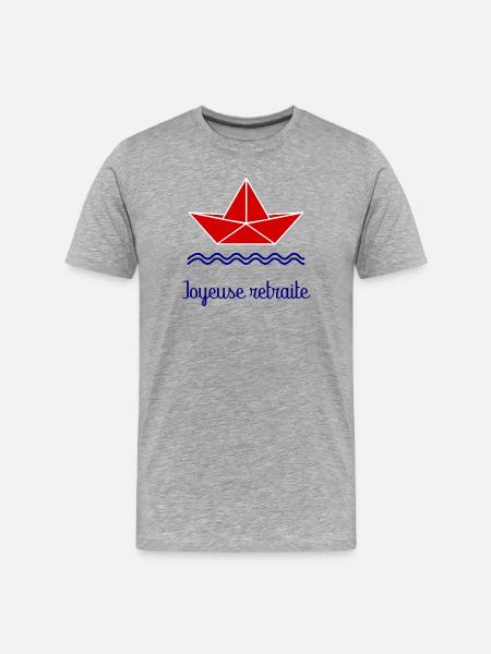 JOYEUSE RETRAITE - T-shirt bio Premium Homme - gris chiné