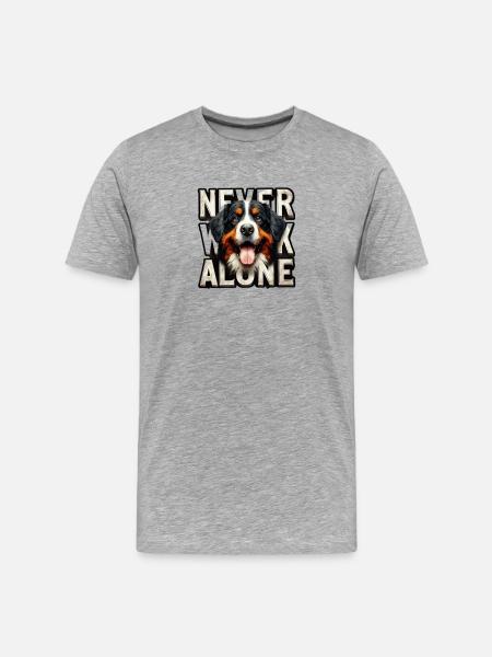 Bernese mountain dog - Men's Premium Organic T-Shirt - heather grey