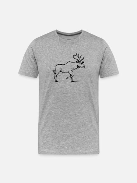 L’orignal - T-shirt bio Premium Homme - gris chiné