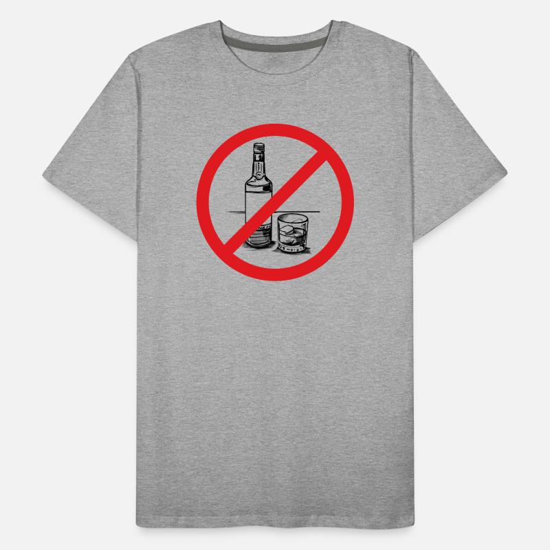 Alcohol prohibited! Men's Premium Organic T-Shirt