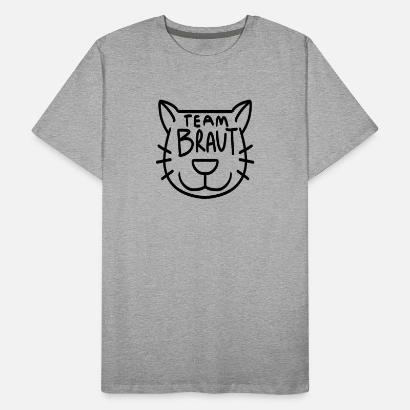 Team Braut Katze Männer Premium Bio T-Shirt