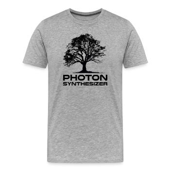 Photon Synthesizer - Men's Premium Organic T-Shirt - heather grey - Front - Damien (186cm)