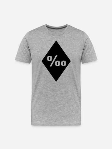 Promille Chapter Element (JGA MC-Rocker-Style) - Men's Premium Organic T-Shirt - heather grey