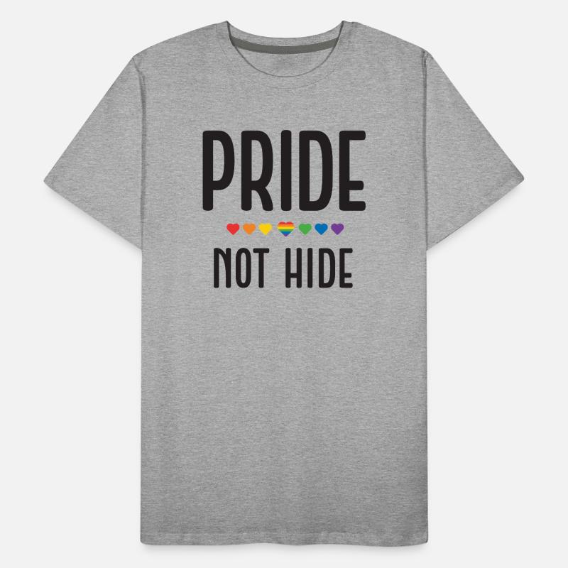 LGBT Pride Month - Pride, Not Hide Men's Premium Organic T-Shirt