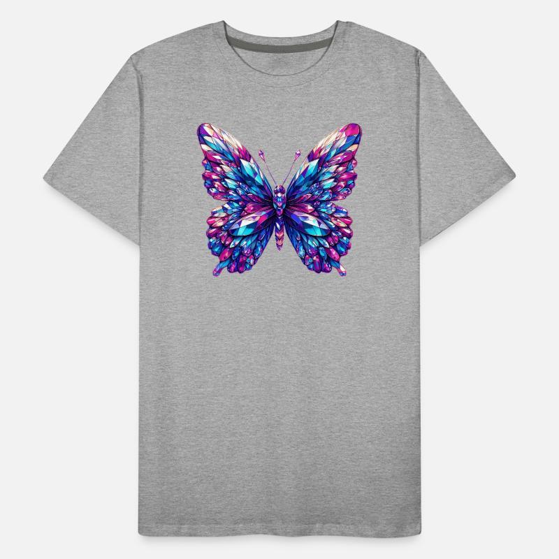 Crystal Butterfly Men's Premium Organic T-Shirt