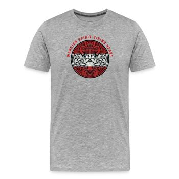 Viking - Men's Premium Organic T-Shirt - heather grey - Front - Damien (186cm)