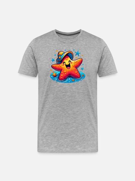 Starfish - Men's Premium Organic T-Shirt - heather grey