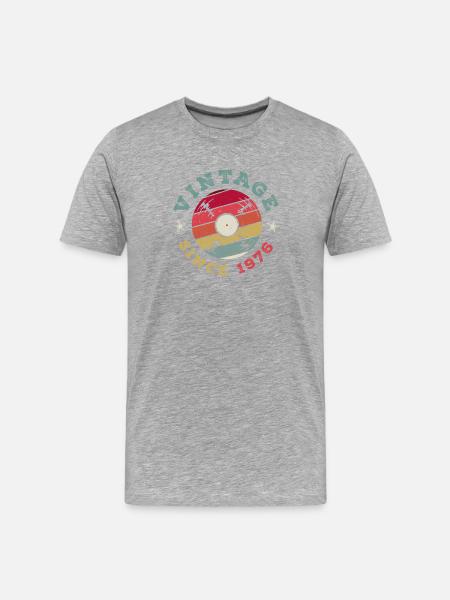 Millésime 1976 - T-shirt bio Premium Homme - gris chiné