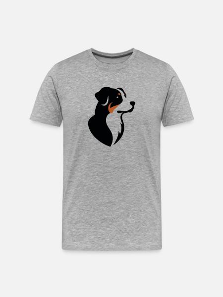Appenzeller Mountain Dog - Men's Premium Organic T-Shirt - heather grey