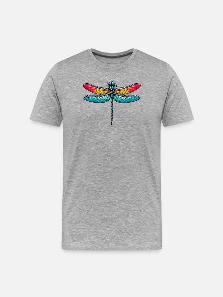 Libellule - T-shirt bio Premium Homme - gris chiné