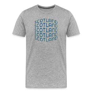 SCHOTTLAND GROSSBRITANNIEN - Männer Premium Bio T-Shirt - Grau meliert - Vorne - Damien (186cm)