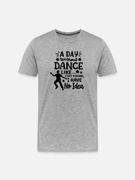 Tanz Tänzer Tanzen - Männer Premium Bio T-Shirt - Grau meliert