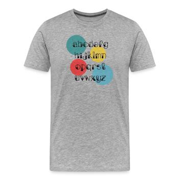 MISTRESS. THANK YOU. THANK YOU MISTRESS. MISTRESS - Men's Premium Organic T-Shirt - heather grey - Front - Damien (186cm)