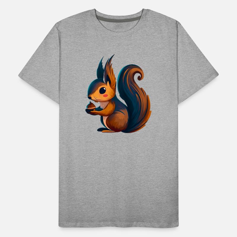 Eichhörnchen Männer Premium Bio T-Shirt