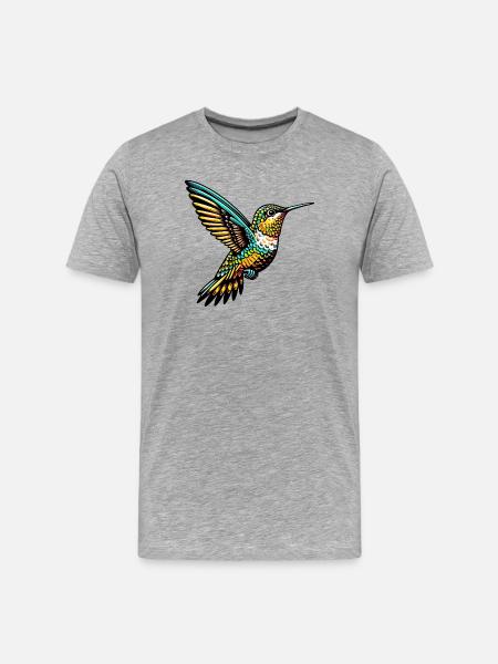 Colibri - T-shirt bio Premium Homme - gris chiné