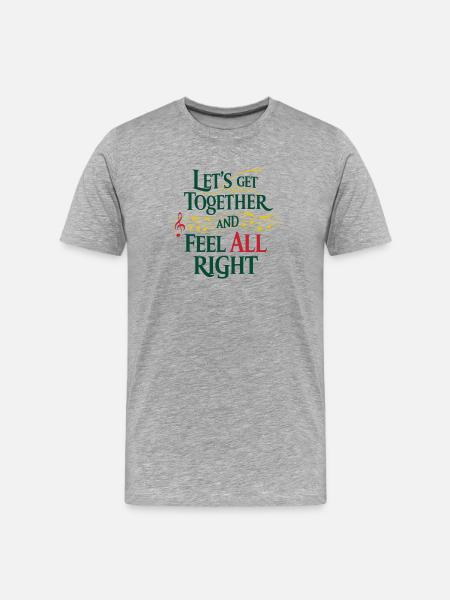 Let get ... Notes musicales - T-shirt bio Premium Homme - gris chiné