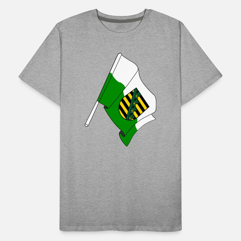 Drapeau Saxe T-shirt bio Premium Homme