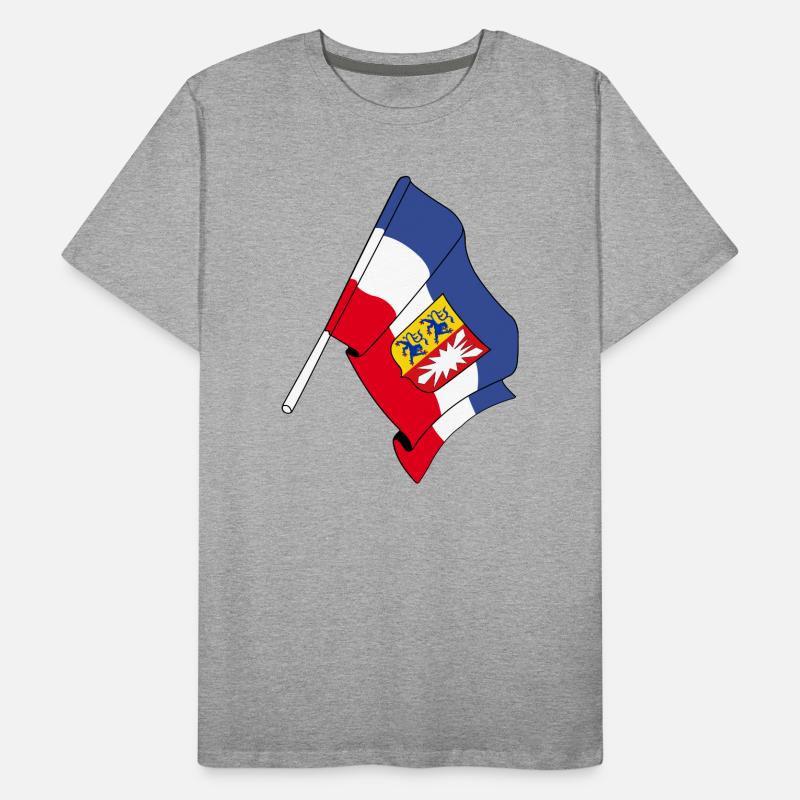 Drapeau du Schleswig Holstein T-shirt bio Premium Homme