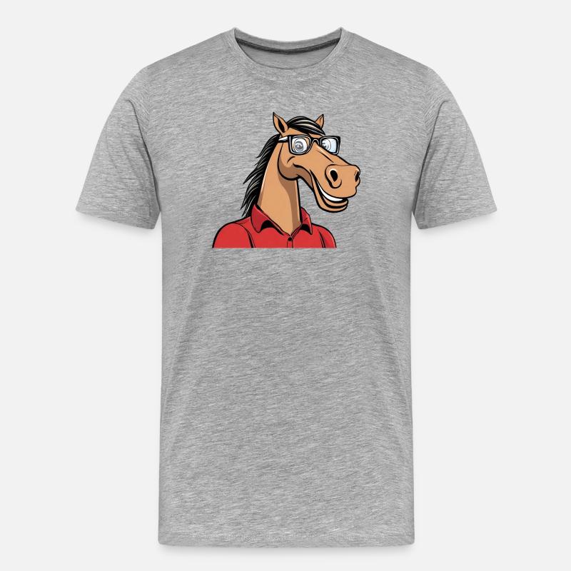 Twent-Tees Logo! - Männer Premium Bio T-Shirt - Grau meliert