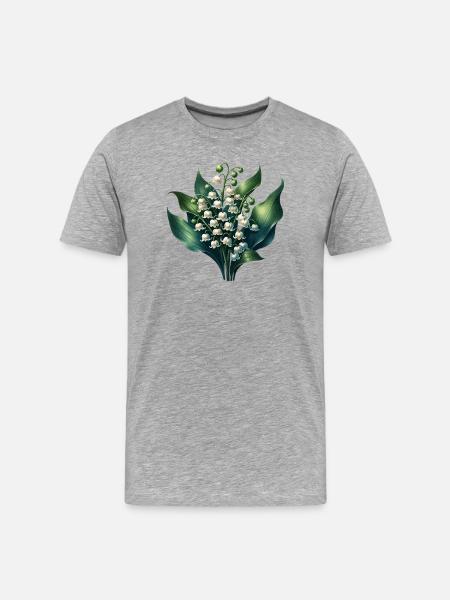 Muguet, - T-shirt bio Premium Homme - gris chiné