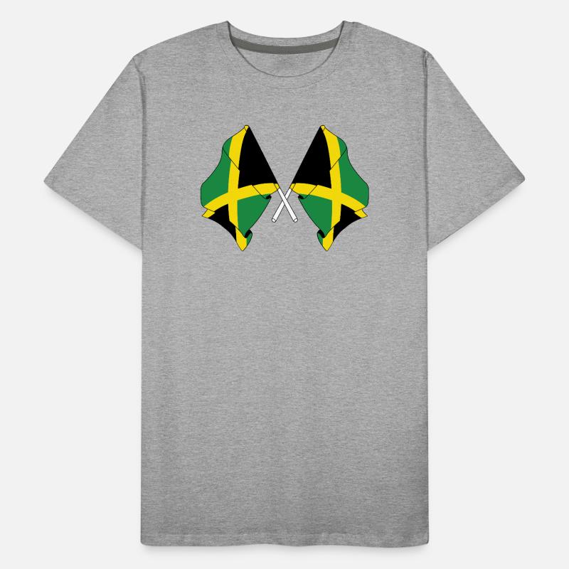 Two flags Jamaica Men's Premium Organic T-Shirt