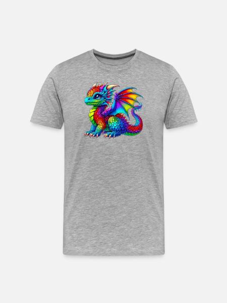 Dragon - T-shirt bio Premium Homme - gris chiné