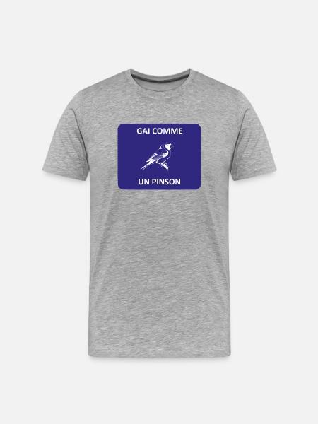 finch - Men's Premium Organic T-Shirt - heather grey