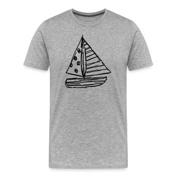 FEIERTAG. FROHE FEIERTAGE. GELIEBTE. MEISTER. LEHRER - Männer Premium Bio T-Shirt - Grau meliert - Vorne - Damien (186cm)