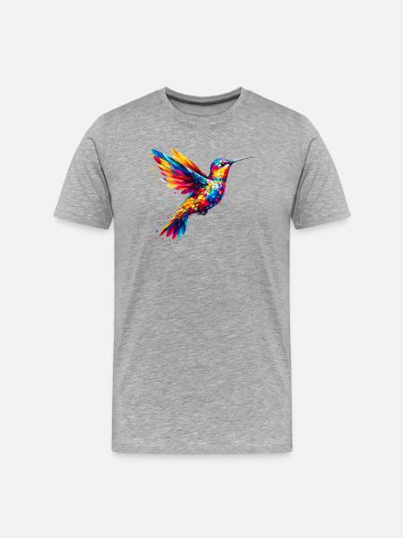 Colibri - T-shirt bio Premium Homme - gris chiné