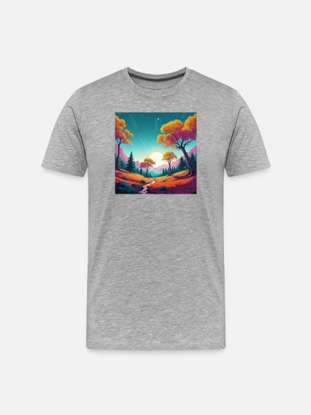 Sunset - Men's Premium Organic T-Shirt - heather grey