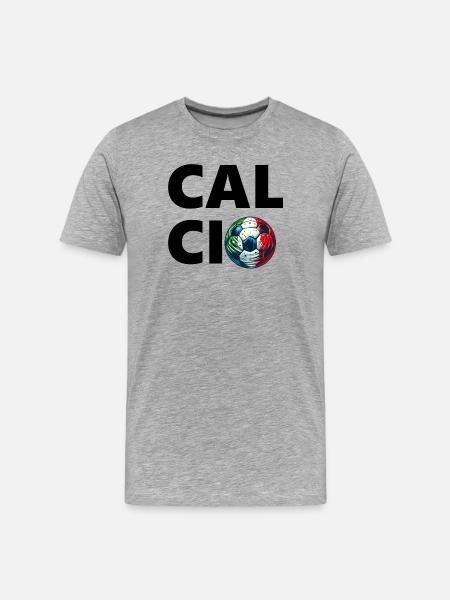 Italian football - Men's Premium Organic T-Shirt - heather grey