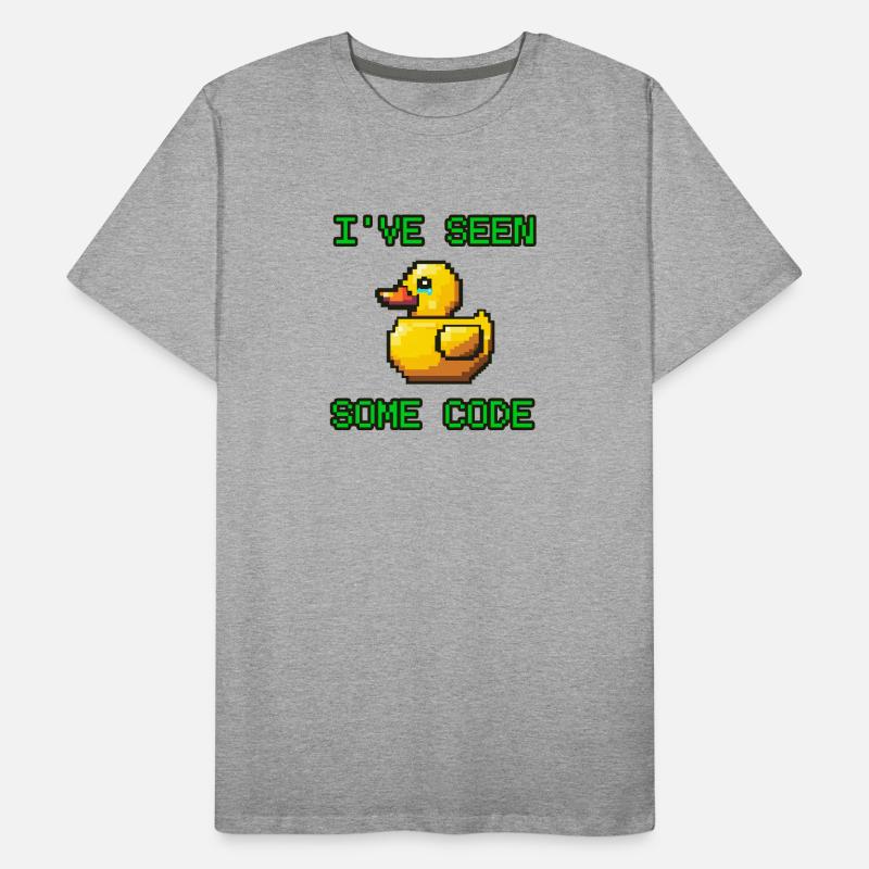 Pixel Duck I’ve Seen Some Code Men's Premium Organic T-Shirt