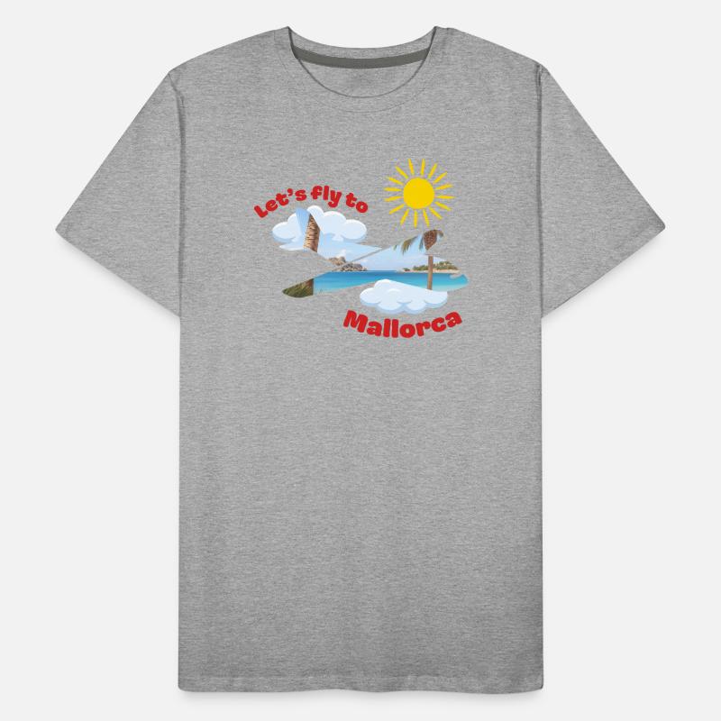 Let's fly to Mallorca Männer Premium Bio T-Shirt