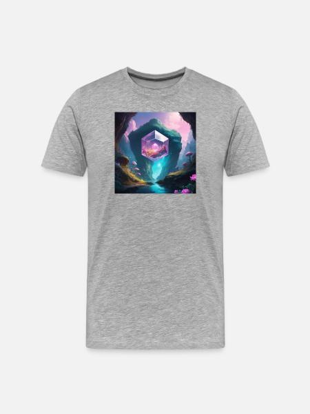 Magic Cave - Men's Premium Organic T-Shirt - heather grey