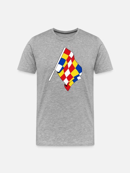 Flag Antwerp Belgium - Men's Premium Organic T-Shirt - heather grey
