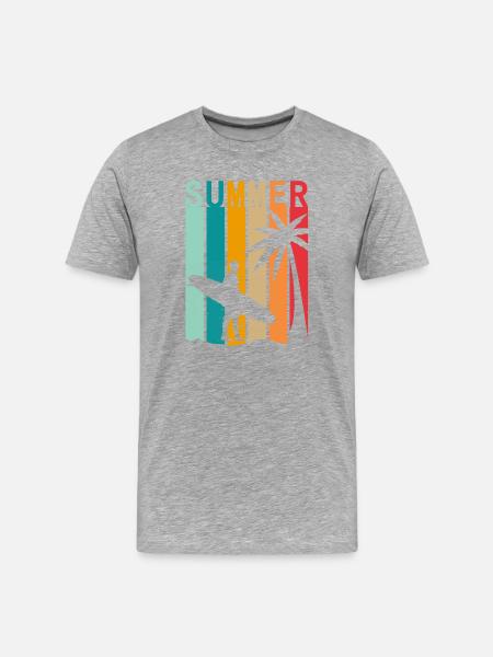 Surf - T-shirt bio Premium Homme - gris chiné