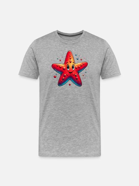 Starfish - Men's Premium Organic T-Shirt - heather grey