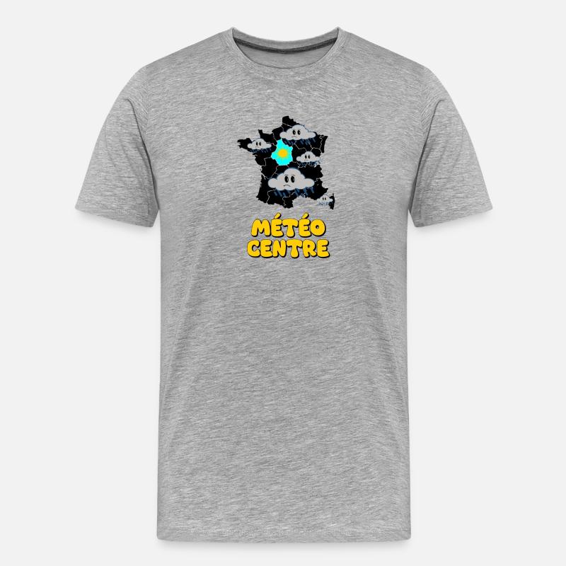 Wetterzentrum - Männer Premium Bio T-Shirt - Grau meliert