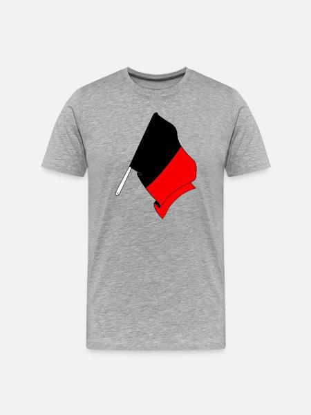 Noms de drapeaux Belgique - T-shirt bio Premium Homme - gris chiné