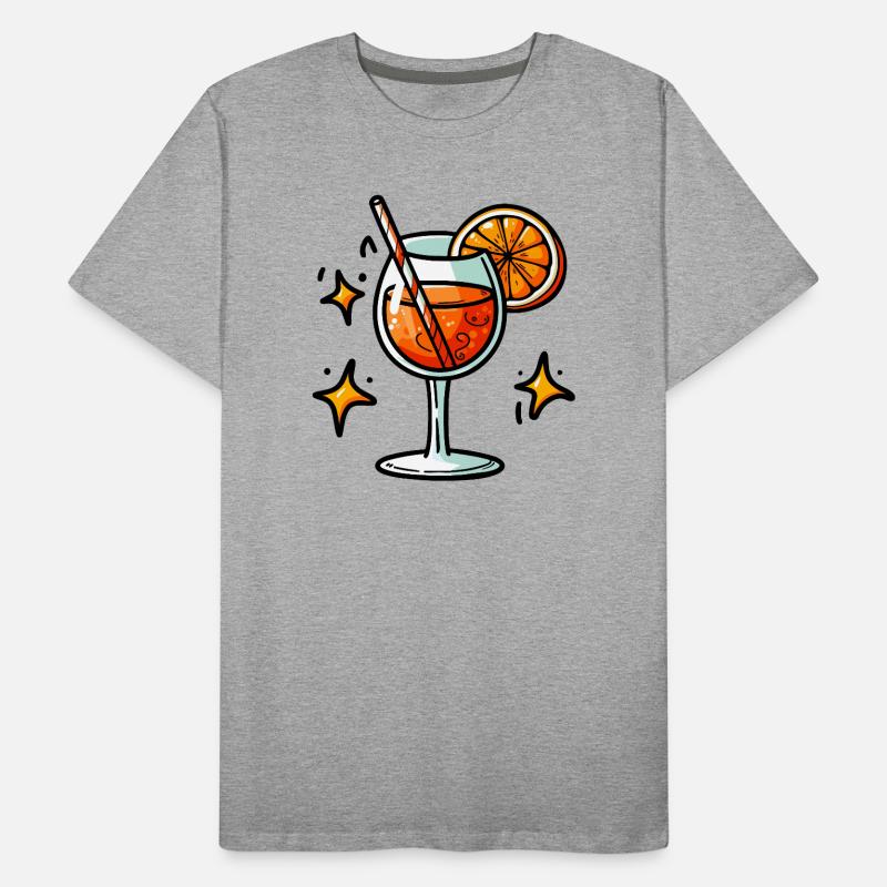 Orange Spritz Männer Premium Bio T-Shirt