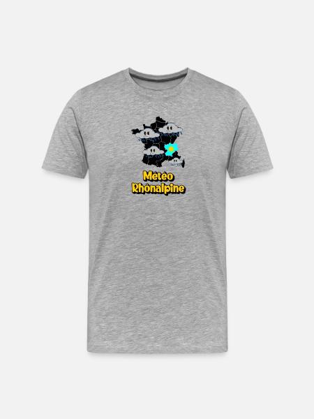 Météo Rhônalpine - T-shirt bio Premium Homme - gris chiné