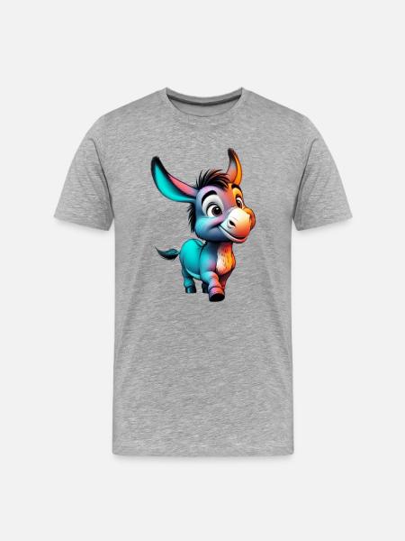 Donkey donkey pacifier mule - Men's Premium Organic T-Shirt - heather grey