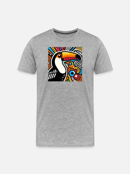 Toucan - T-shirt bio Premium Homme - gris chiné