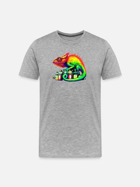 Chameleon - Men's Premium Organic T-Shirt - heather grey