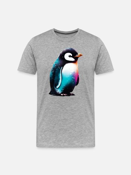 Pingouin - T-shirt bio Premium Homme - gris chiné