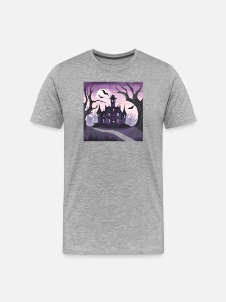 Gothic mansion. - Men's Premium Organic T-Shirt - heather grey
