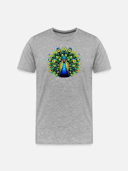 Paon - T-shirt bio Premium Homme - gris chiné